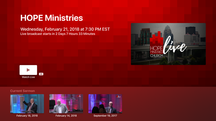 Screenshot #1 pour Hope Ministries Church