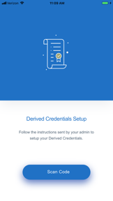 Derived Credential Manager screenshot