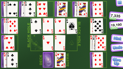 Crystal Black Hole Solitaire Screenshot