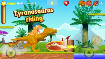 Screenshot #2 pour Dino courir 4 dinosaure Jeu