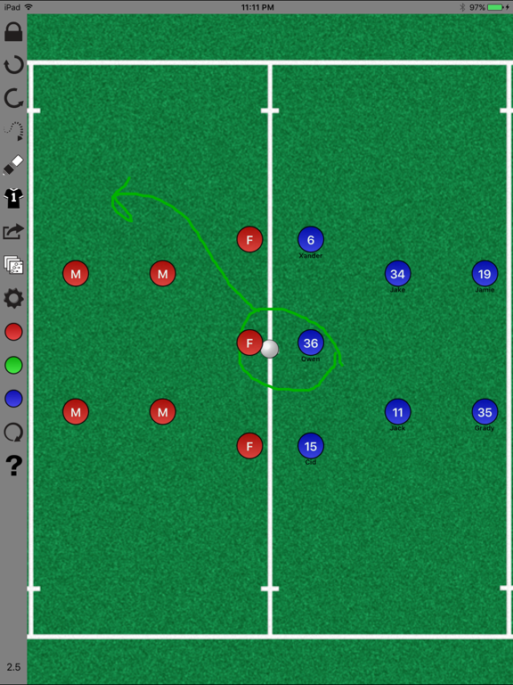 Field Hockey WhiteBoard App voor iPhone, iPad en iPod touch AppWereld