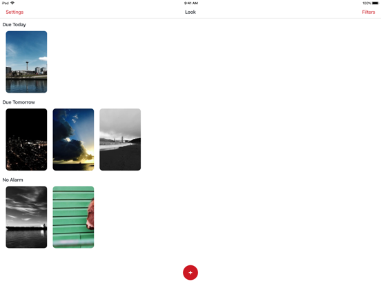 Look Reminder 2 iPad screenshot 1 - Productivity app
