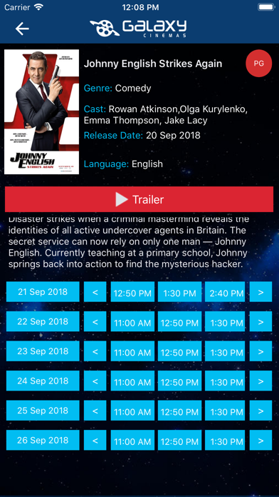 Galaxy Cinemas UAE screenshot 2