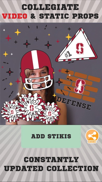 Stanford Cardinals Animated Selfie Stickers screenshot 2