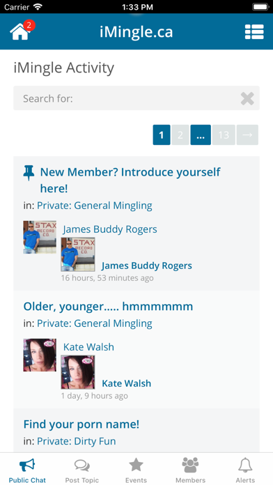 iMingle Social Dating screenshot 2