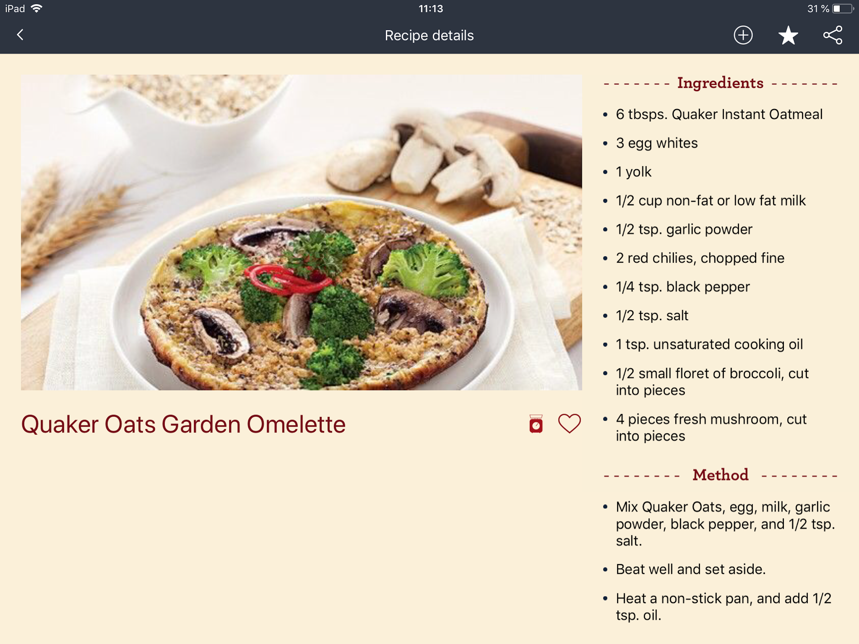 Quaker Arabia Recipes
