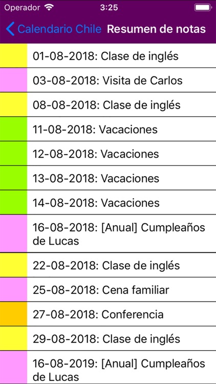 Calendario 2019 Chile screenshot-4