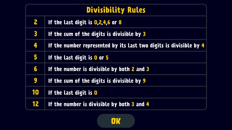 Divisibility Rules