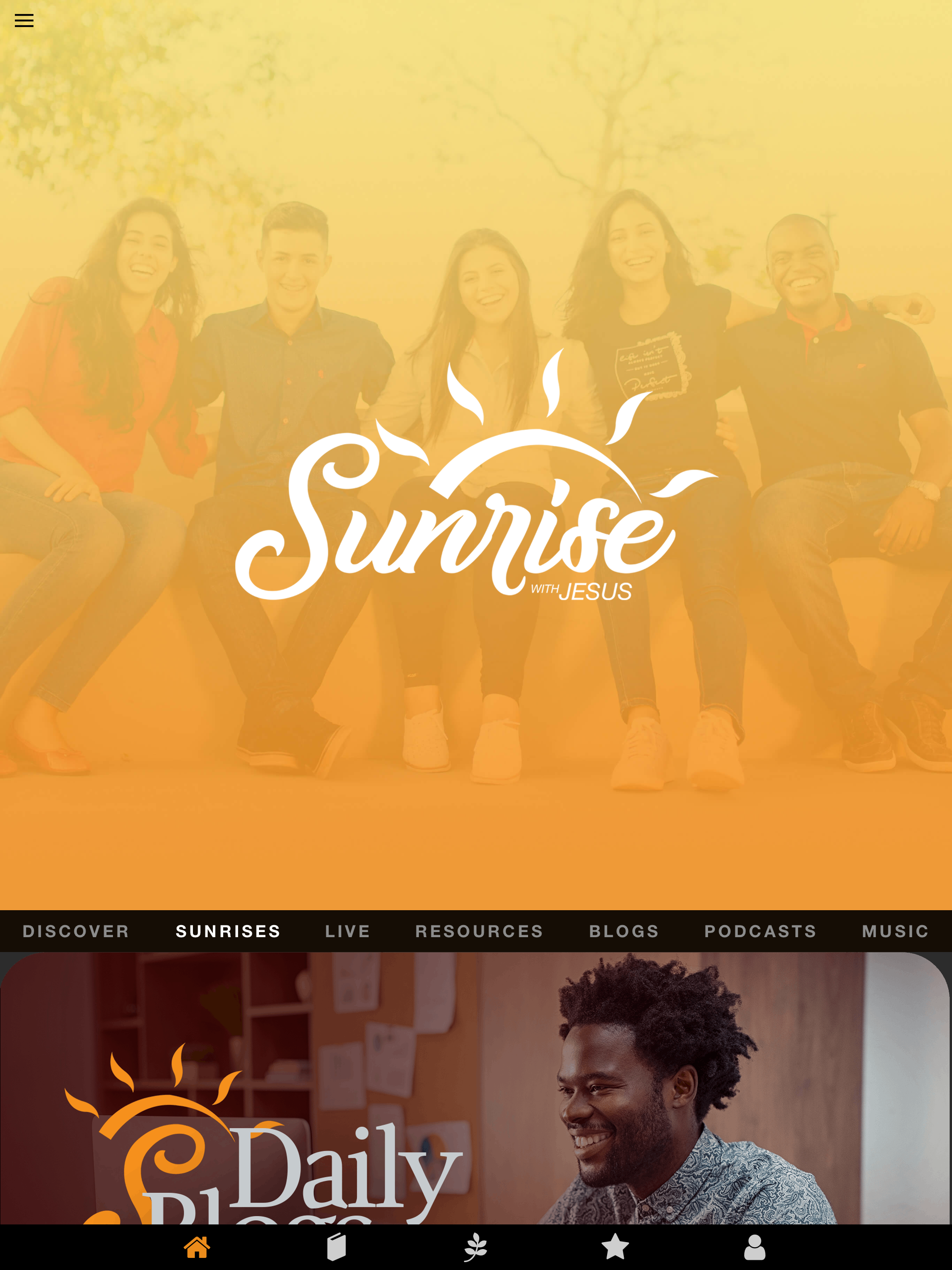 Sunrise with Jesus