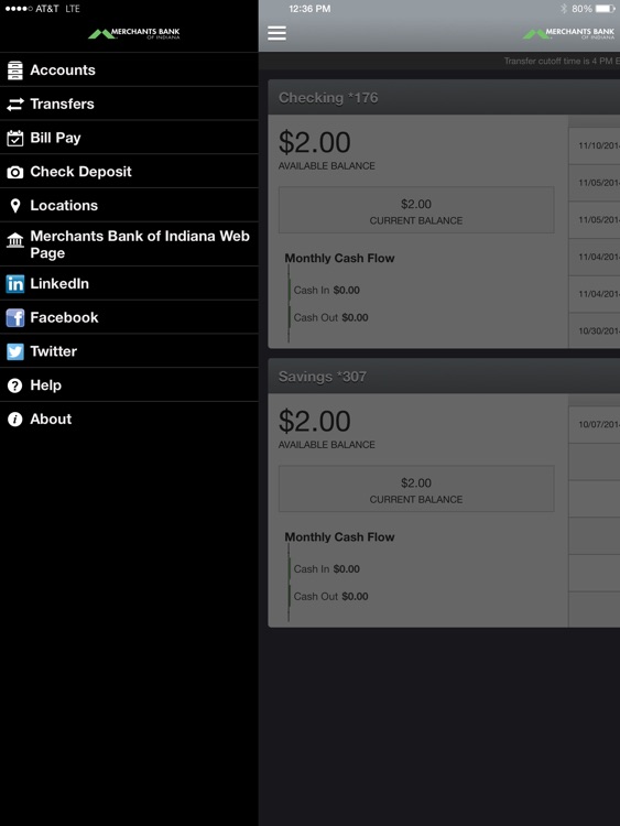Merchants Bank of Indiana for iPad screenshot-3