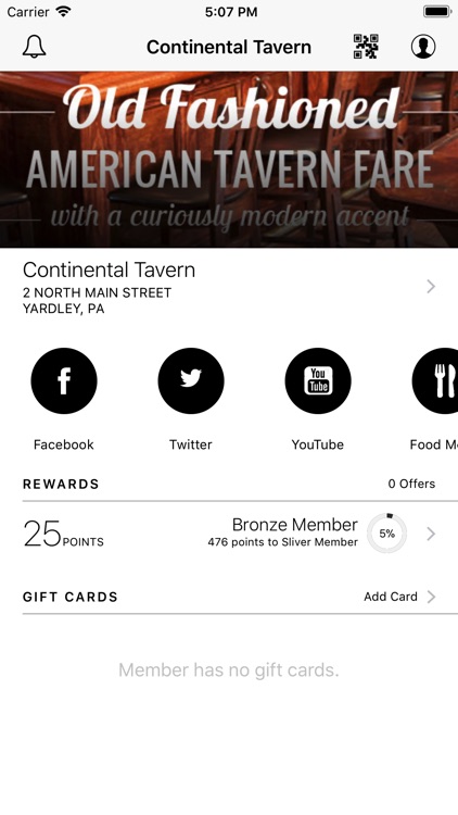 Continental Tavern VIP Rewards