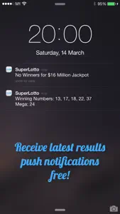 SuperLotto Plus Results screenshot #2 for iPhone