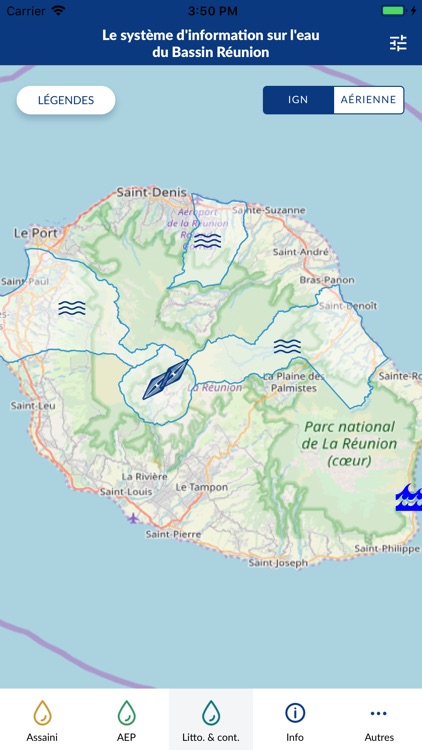 Données eau Réunion