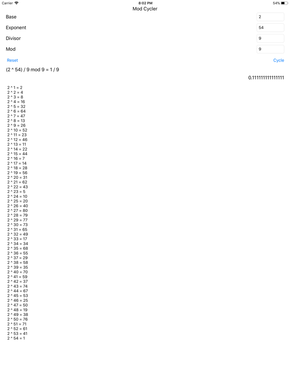 Mod Cycler iPad screenshot 1 - Utilities app