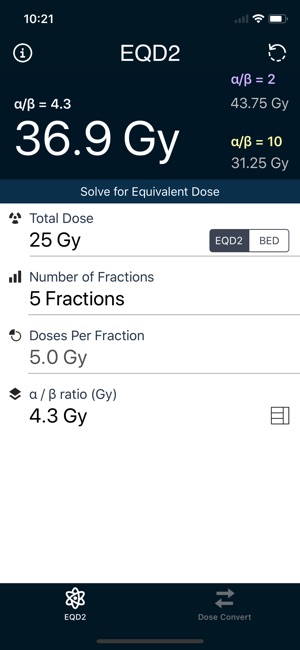 EQD2 Calculator