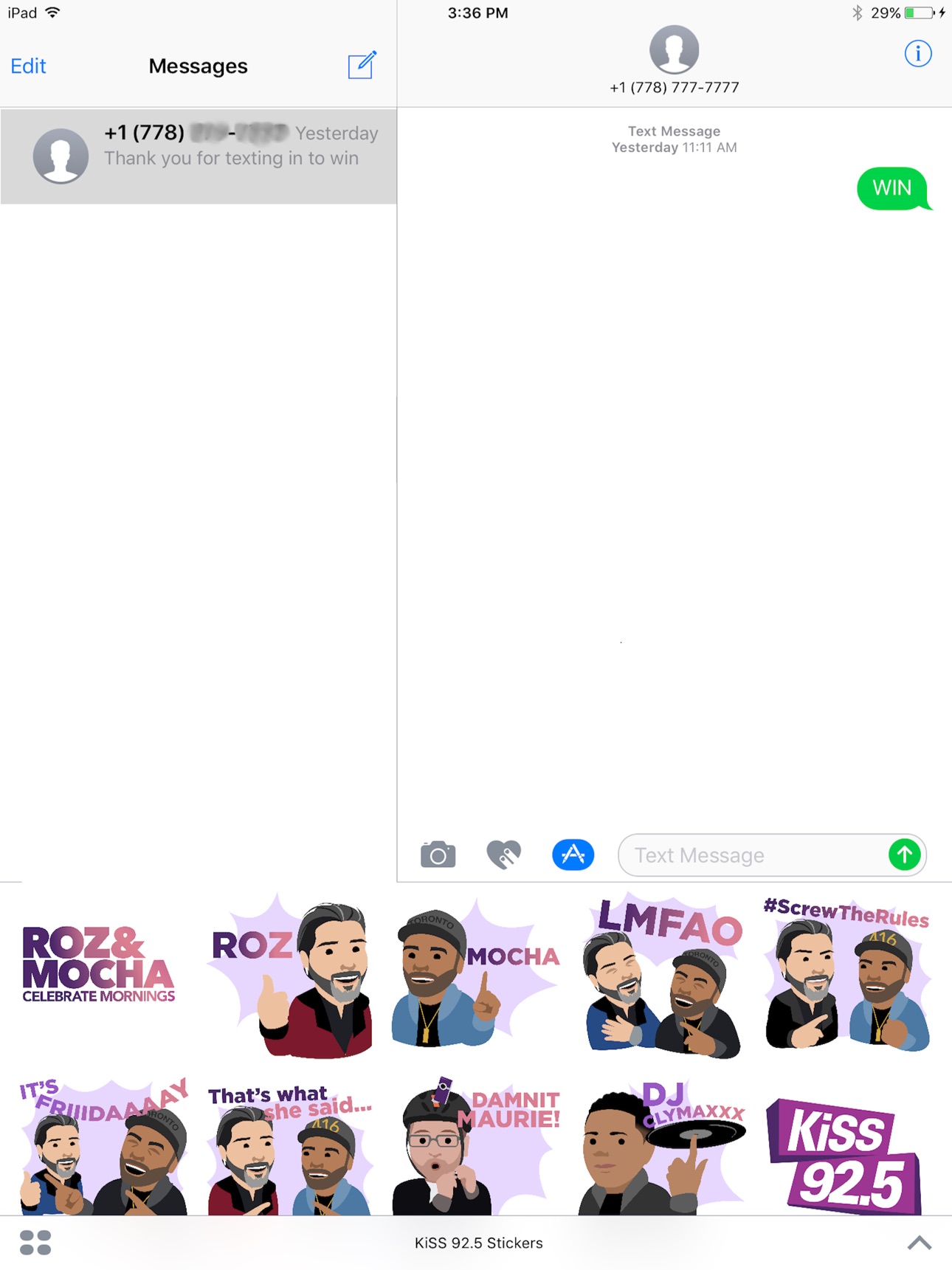 Screenshot 4 of KiSS 92.5 Sticker Pack