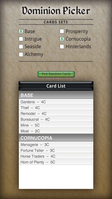 Dominion Card Pickerのおすすめ画像2