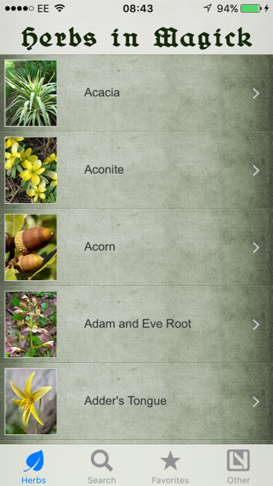 Herbs in Magick Screenshot