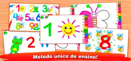 Jogos infantis crianças pintar