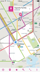 Barcelona Rail Map Lite screenshot #1 for iPhone