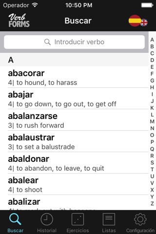 VerbForms Español screenshot 2