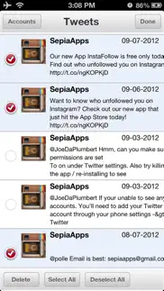 tweet cleaner - delete tweets iPhone Captures Décran 1