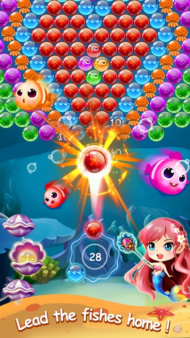 Mermaid Bubble Shooter screenshot 2