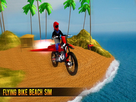 Flying Bike Beach Sim iPad screenshot