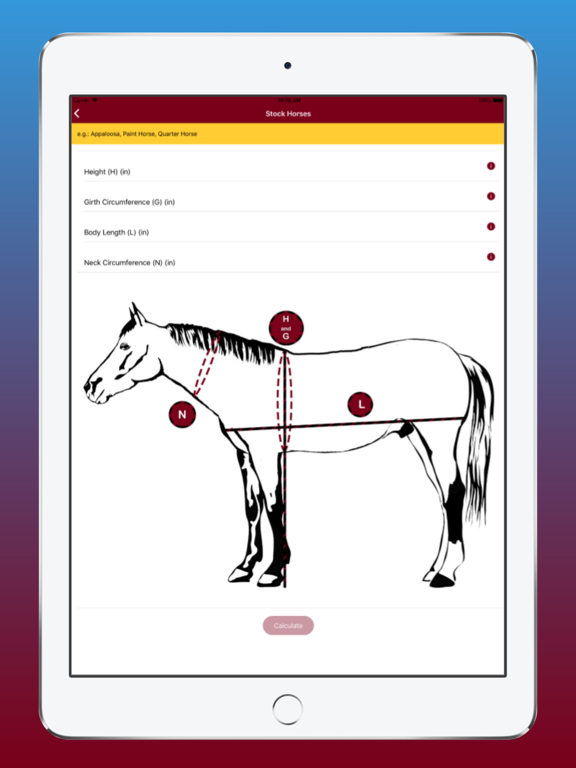 Healthy Horse iPad screenshot