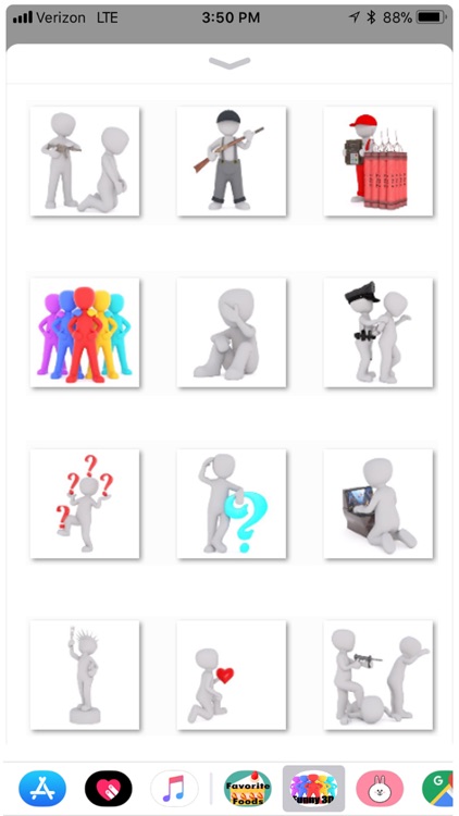 Funny 3D Man Stickers