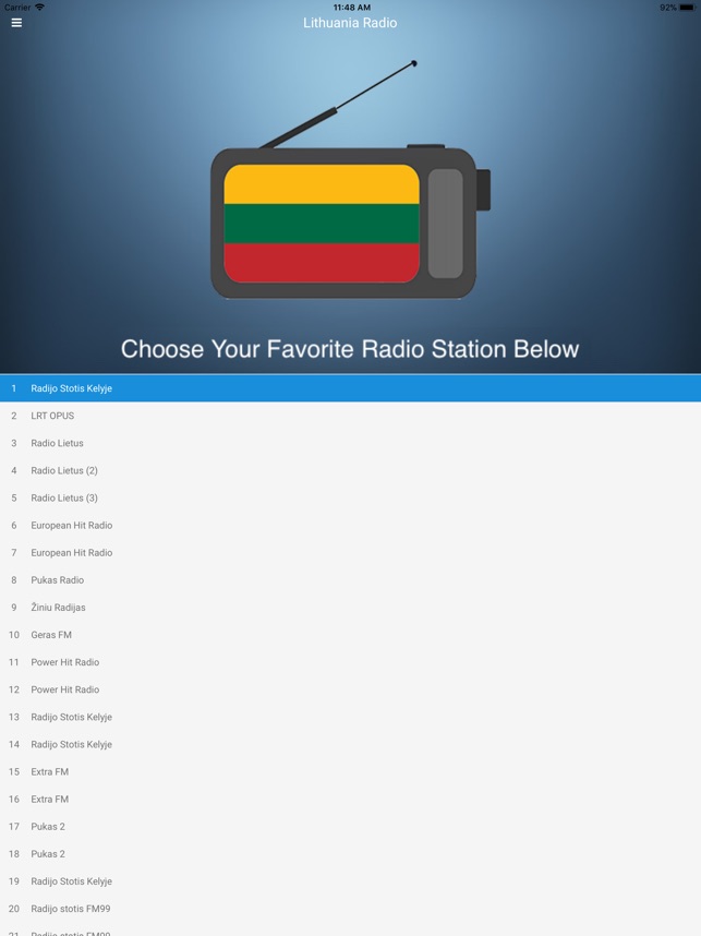 Lithuanian Radio FM: Lietuvos on the App Store