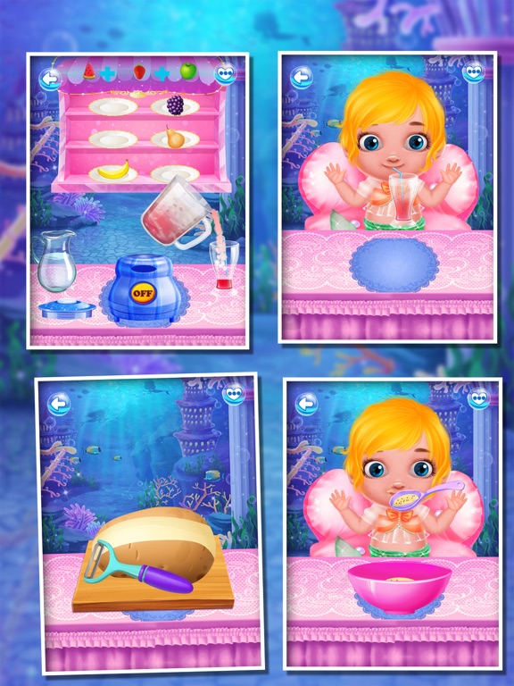 Mermaid Baby Sitter Daycare iPad screenshot
