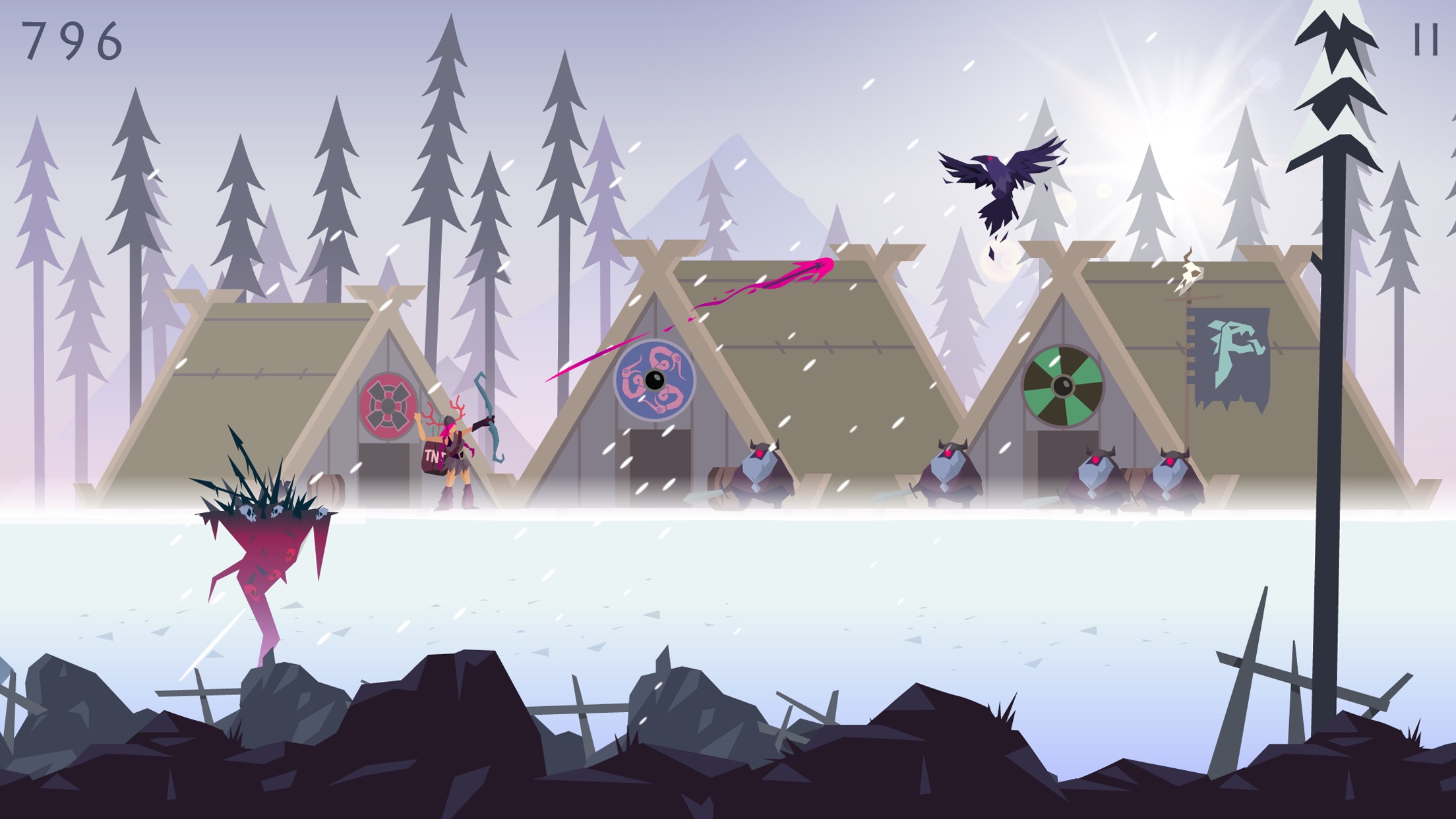 Screenshot do app Vikings: an Archer's Journey