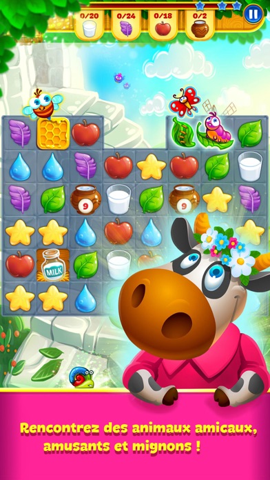 Screenshot #1 pour Farm Charm: Match 3 King Mania