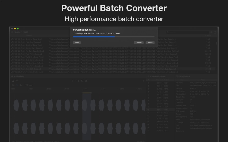#5. Easy REX Converter (macOS) Podle: Young Ho Lee
