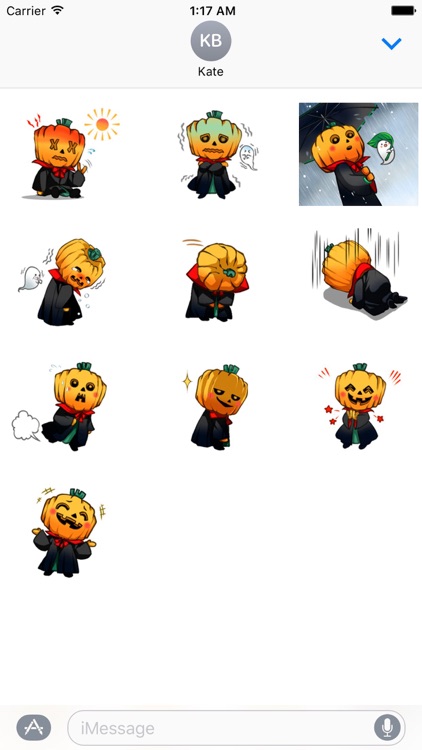 Happy Pumpkin Halloween Emoji