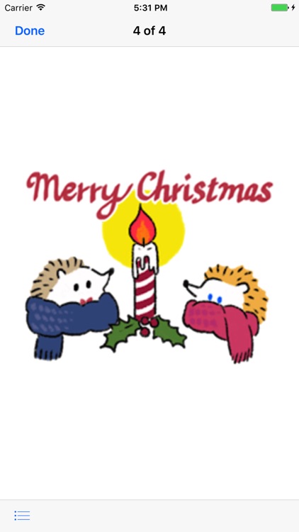 Merry Christmas Cute Hedgehog