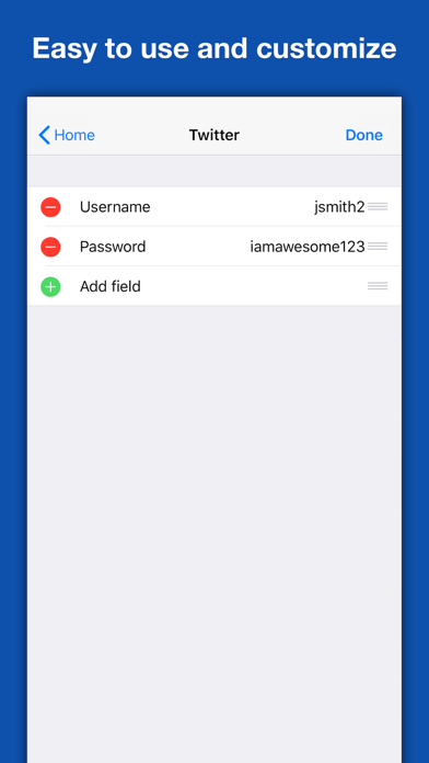 Screenshot #1 pour Key Cloud Password Manager