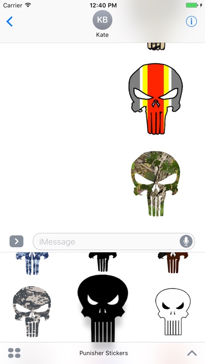 Punisher Stickers Bundle screenshot-3