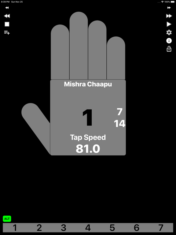 Carnatic Thaalam Robot iPad screenshot 5 - Music app