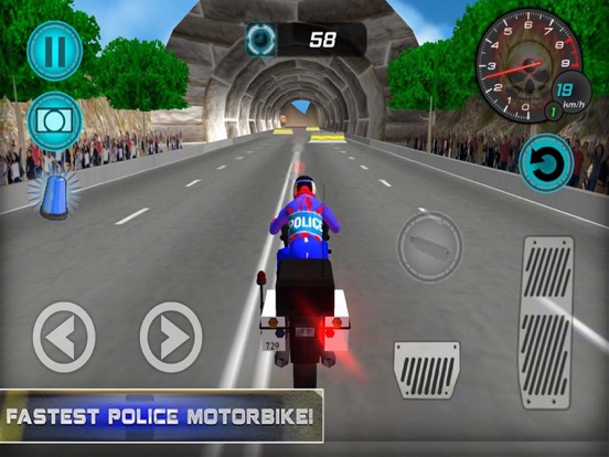 Screenshot #4 pour Fast Police Bike:Hero Simulato