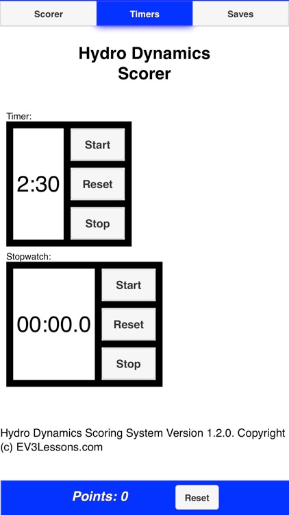 FLL Hydro Dynamics Scorer