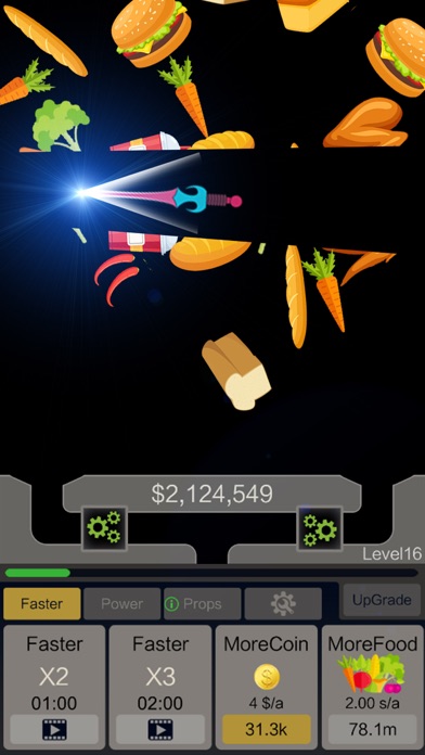 Screenshot #1 pour Idle Knife - Slice Food
