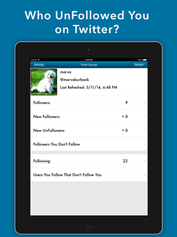 Tweet Sponge Pro- Who UnFollow - náhled