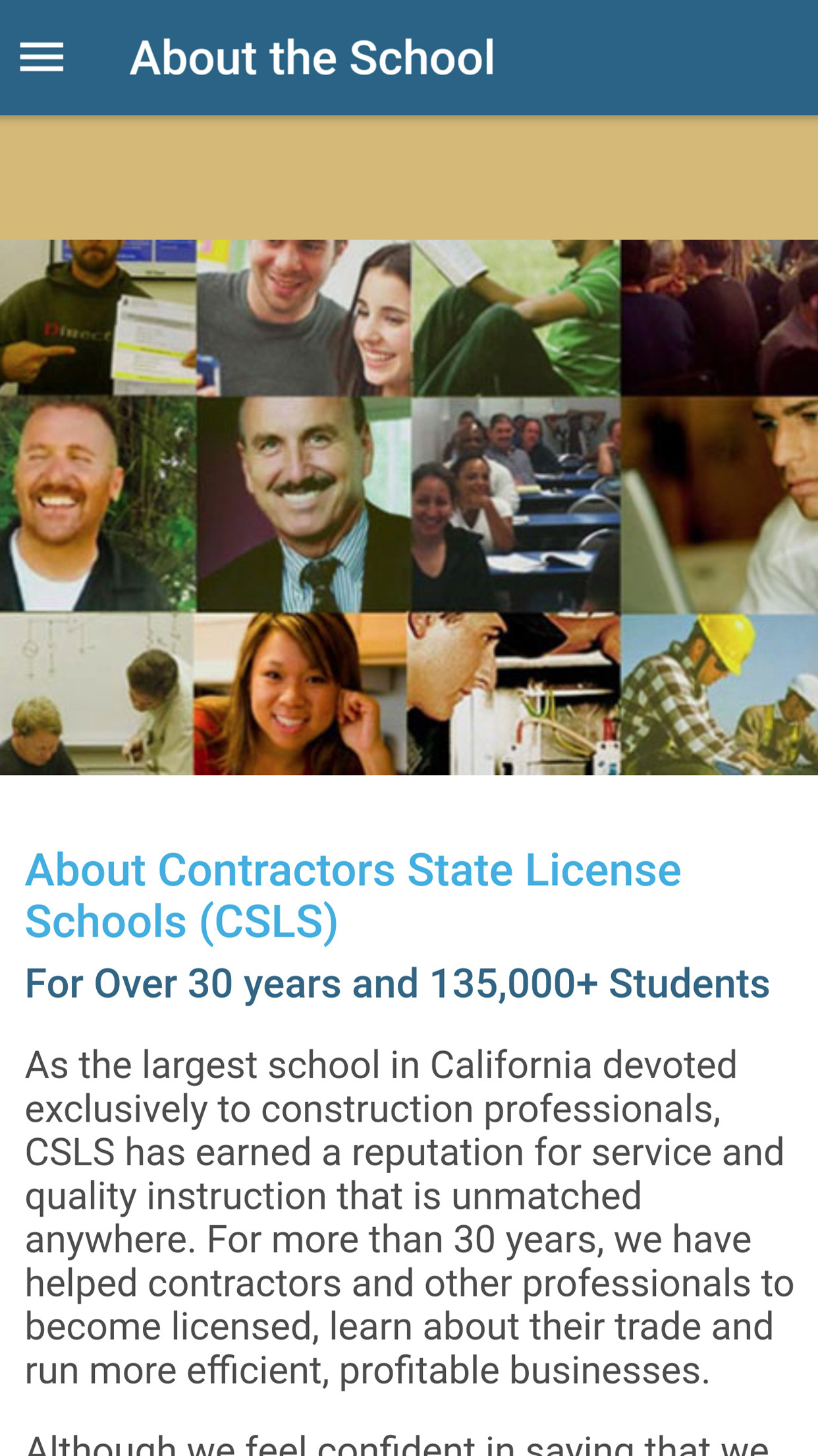 Contractors Licensing School