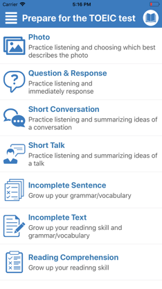 Prep for the Toeic test screenshot 1