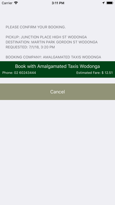 Wodonga Taxis screenshot 3