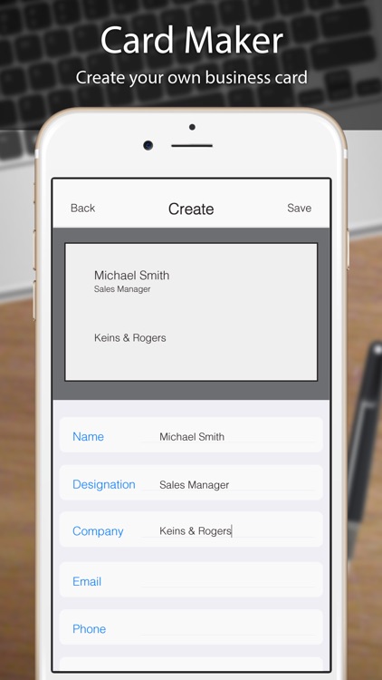 Business Card Scanner, Reader screenshot-3