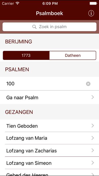 Psalmboek.nl Screenshot