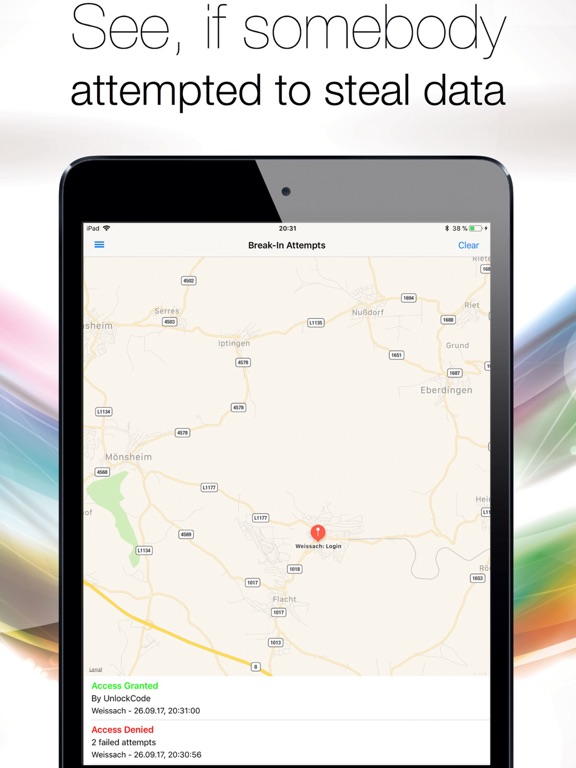 CloudySafe 2 Lite iPad screenshot
